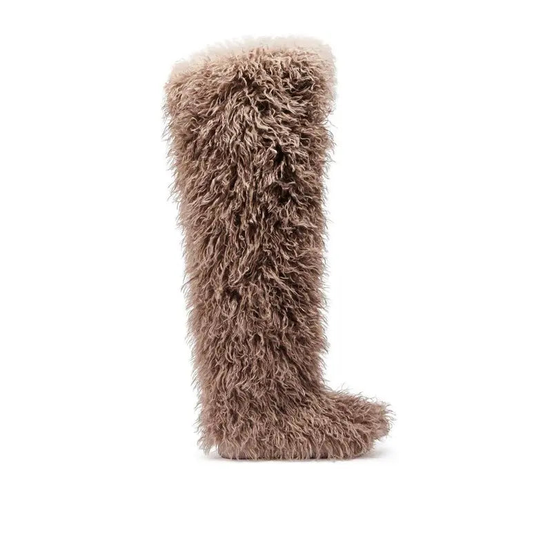 Poodle Fur Rise Boots