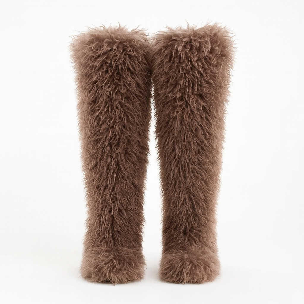 Poodle Fur Rise Boots