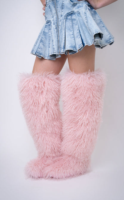 Poodle Fur Rise Boots