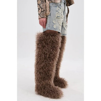 Poodle Fur Rise Boots